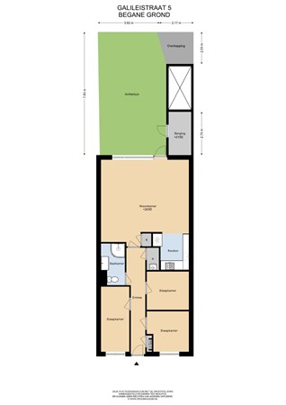 Floorplan - Galileistraat 5, 1433 BW Kudelstaart